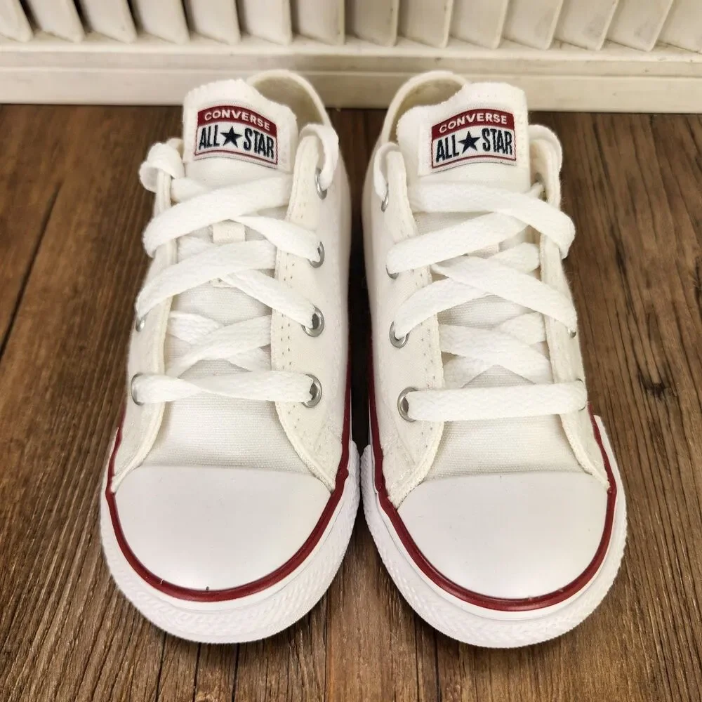 Converse Chuck Taylor All Star Infant Size 9 Optical White Canvas Shoes 7J256